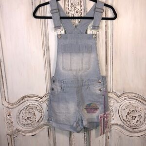 Blue Spice Premium Quality Rolled Cuff Stripes Bib Overalls Size 3